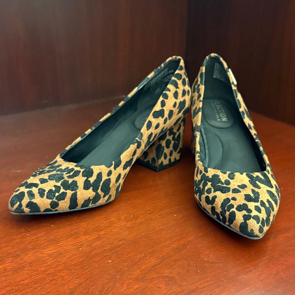 Reaction Kenneth Cole Animal Print Block Heels
